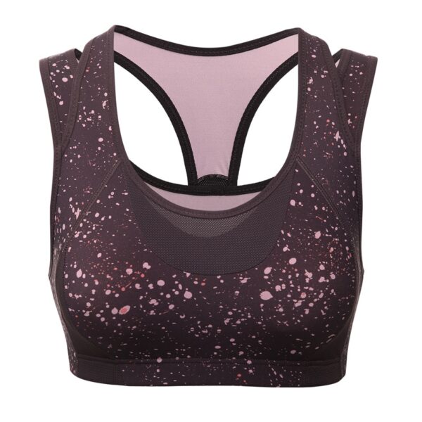 Mesh Patchwork Sports Bra - Image 9