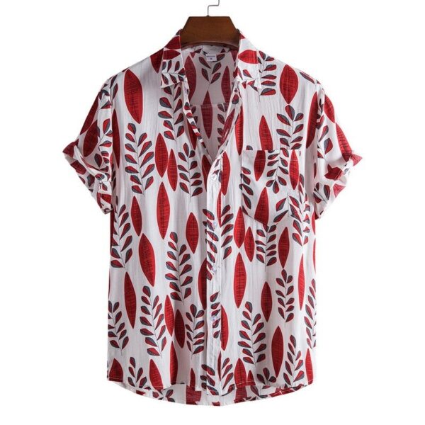 Floral Hawaiian Aloha Men’s Aloha Shirt - Image 4