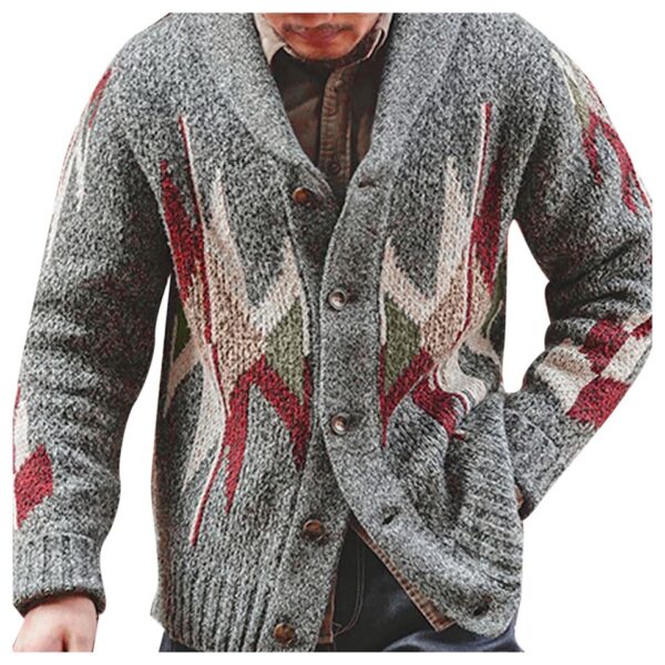Men's Button Up Sweater - Image 2