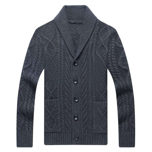 Winter Men's V Neck Knitted Sweater