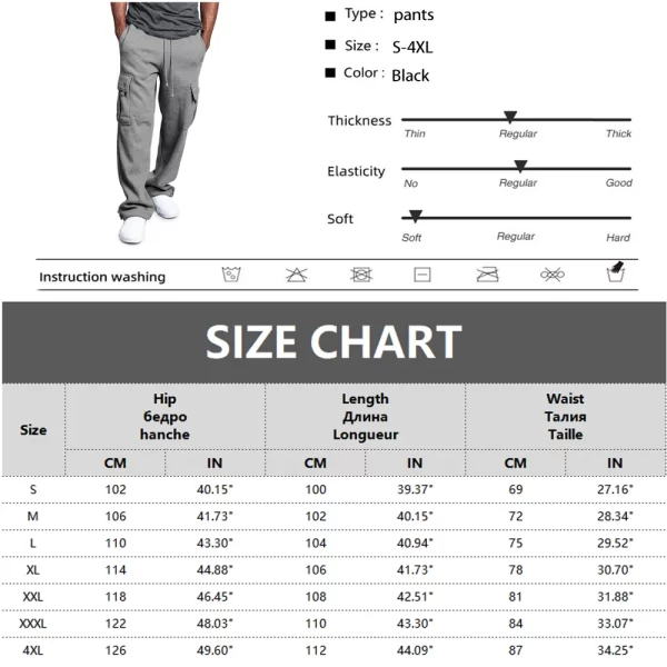 Straight Fit Cargo Joggers - Image 3