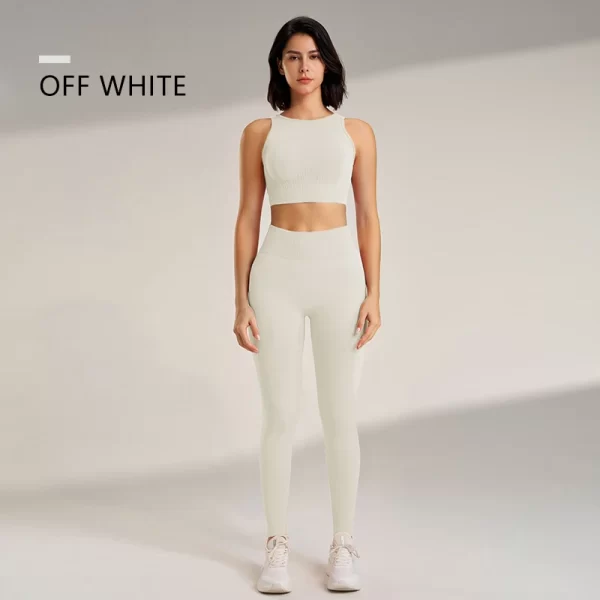 High Waisted Yoga Leggings and Top - Image 4