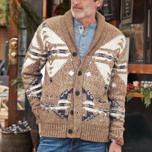 Men's Button Up Sweater - Image 11