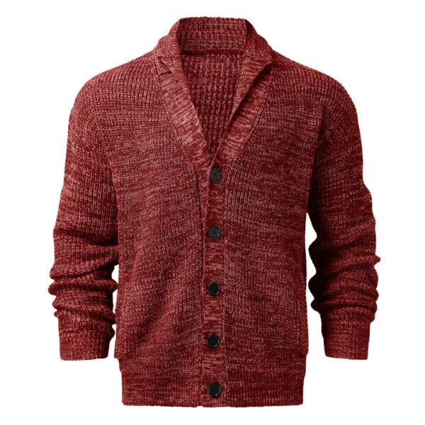 Mens Cable Knit Cardigan - Image 4