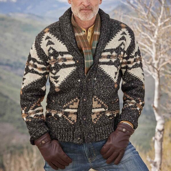 Men's Button Up Sweater - Image 5