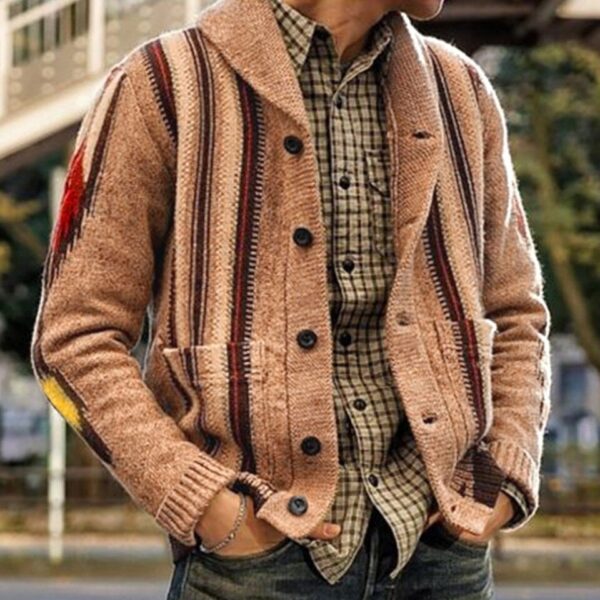 Men's Button Up Sweater - Image 6