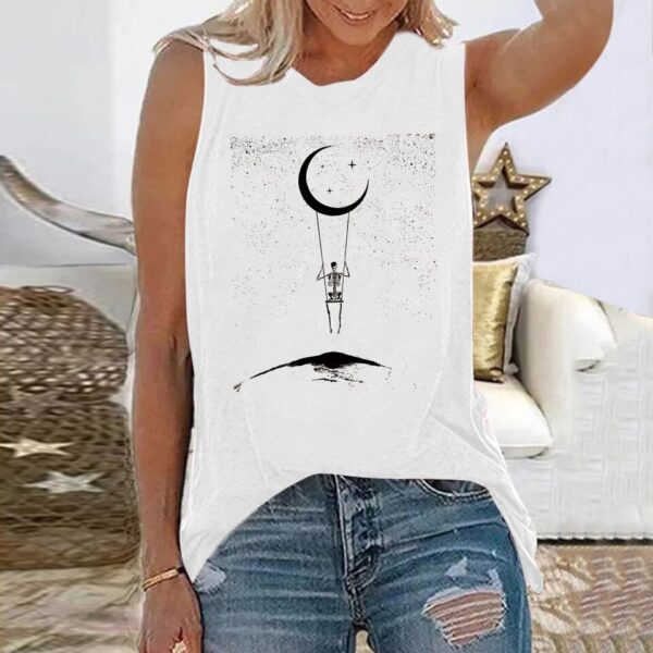 Skeleton Travel Around Space Tank Top - Image 8
