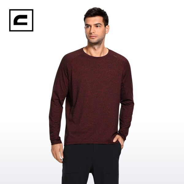 CRZ YOGA Men's Crew Neck Long Sleeve