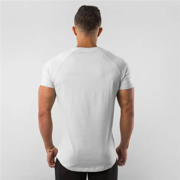 Men's Summer White Casual T-Shirt - Image 4