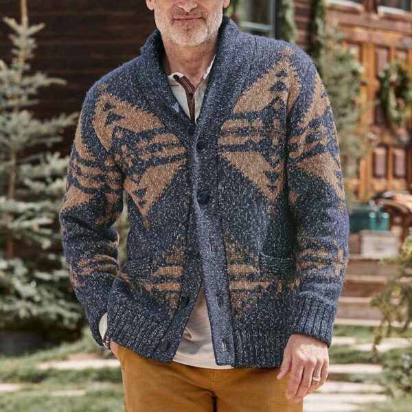 Men's Button Up Sweater - Image 12