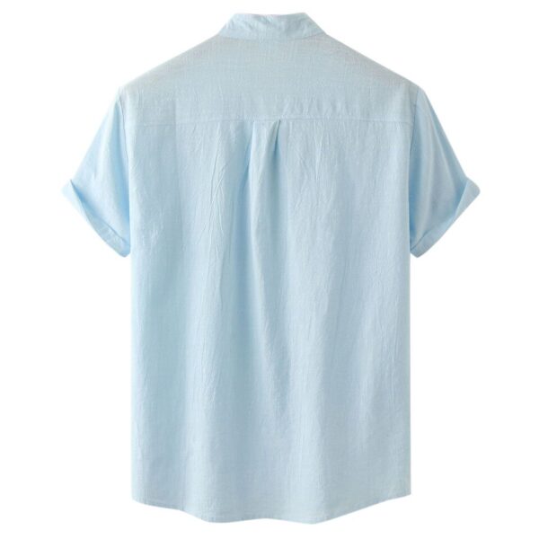 Cotton Linen Shirt Men - Image 8