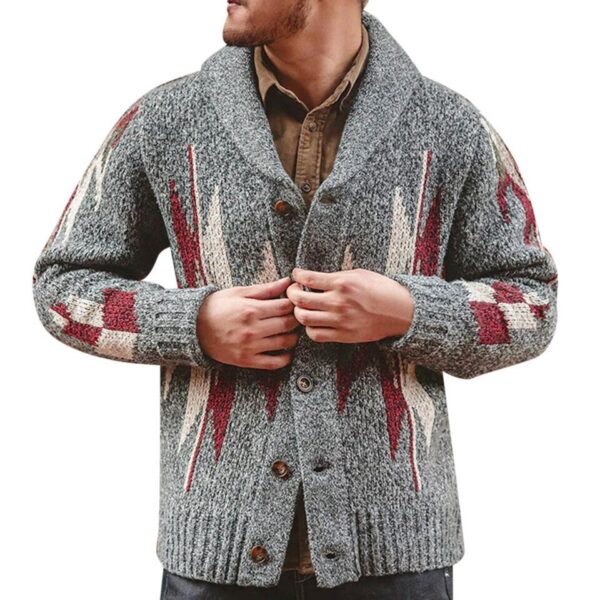 Men's Button Up Sweater - Image 7